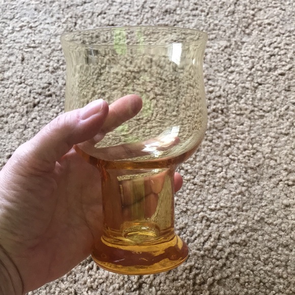 Vintage LENOX Clarion Yellow Blown Crystal Goblets *Set of 4* - Picture 8 of 14